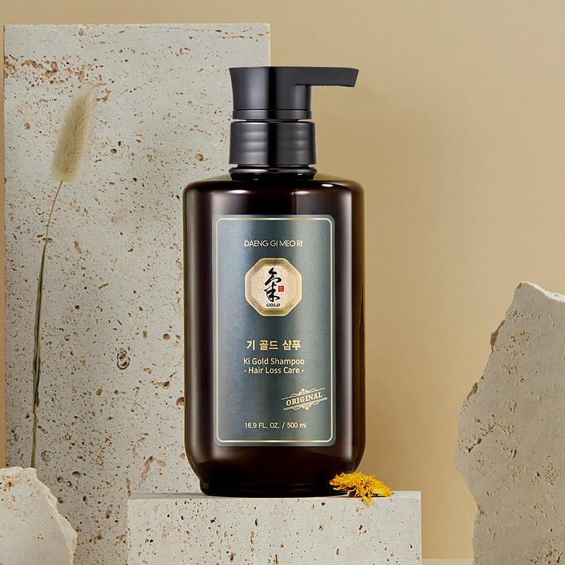 Daeng Gi Meo Ri Ki Gold Shampoo  500ml | Herbal Hair Loss Care & Strengthening Formula