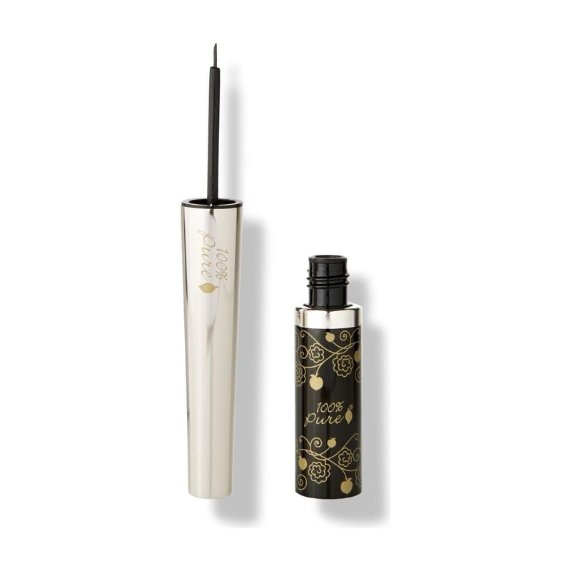 100% PURE Long Last Liquid Eye Liner | Smudge-Proof, Ultra-Pigmented & Naturally Derived Black Tea