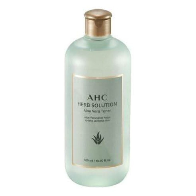 AHC Herb Solution Aloe Vera Toner 500ml | Ultra-Hydrating & Soothing Toner