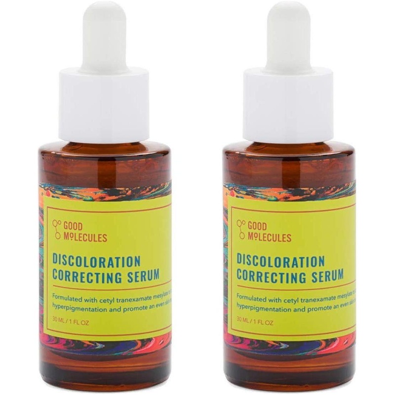 Good Molecules Discoloration Correcting Serum Set  2 x 30ml | Target Age Spots, Acne Scars & Hyperpigmentation