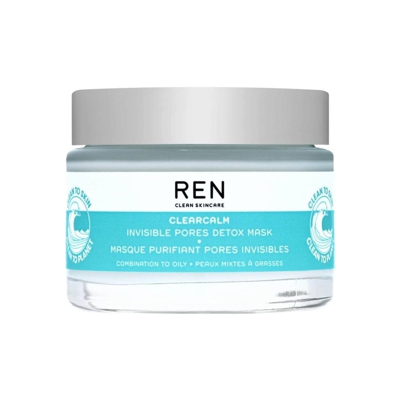 REN Clean Skincare Face ClearCalm Invisible Pores Detox Mask  50ml | Purifying, Pore-Refining & Hydrating Clay Mask