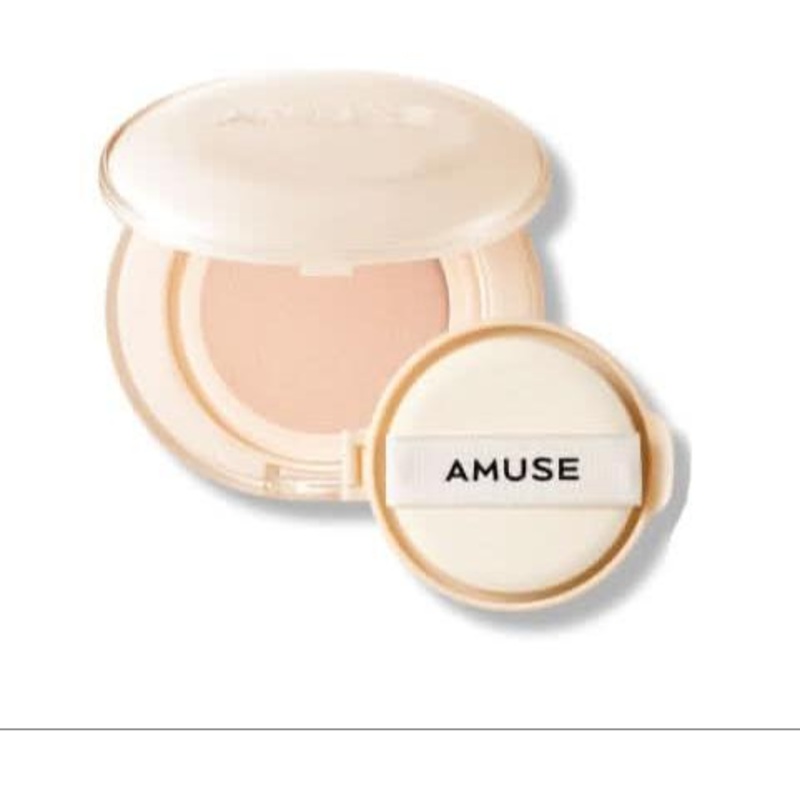 AMUSE Dew Jelly Master Cushion SPF38 PA+++  15g + 15g Refill | Vegan Dewy Glow Cushion for Flawless, Plump Skin #01 Clean