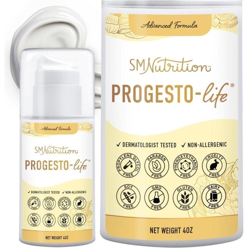SMNutrition Progesterone Cream for Women  2000mg | Hormone Balance Support with Bioidentical USP Progesterone  96 Servings Progesterone Cream