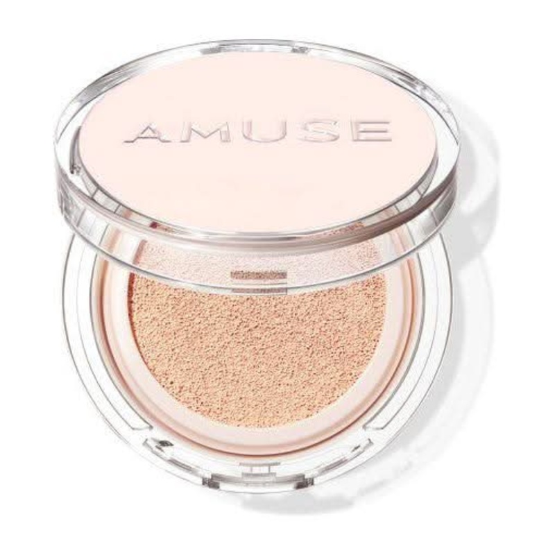 AMUSE Skin Tune Vegan Cover Cushion SPF45 PA++ – 15g (3 Colors) | Fragrance-Free Lightweight Coverage #01 FAIR TUNE