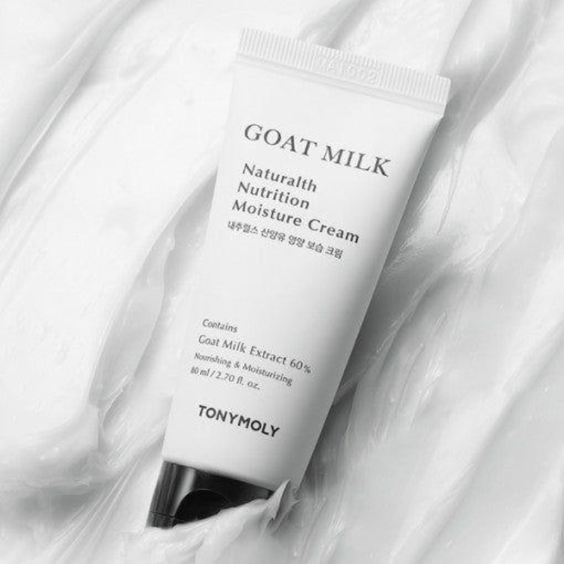 TONYMOLY Goat Milk Naturalth Nutrition Moisture Cream  80ml | Deep Nourishment & Hydration for Sensitive Skin