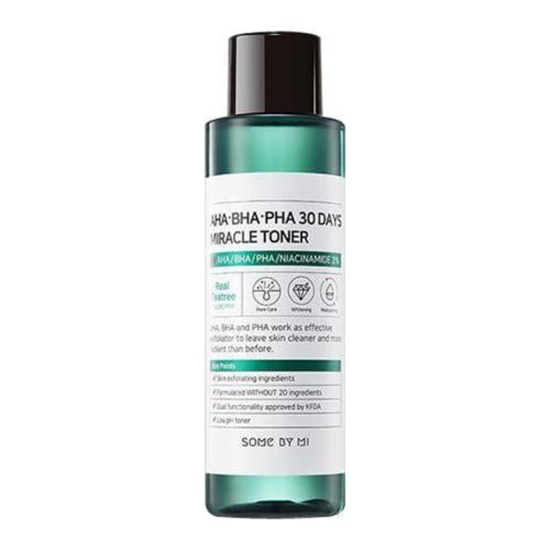 SOME BY MI AHA BHA PHA 30 Days Miracle Toner  150ml | Clearer, Smoother Skin in Just 30 Days