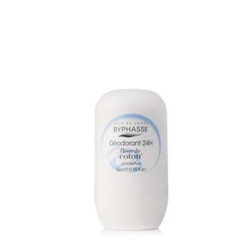 Byphasse deodorant 24hr anti tache fleur de cotton 50 ml