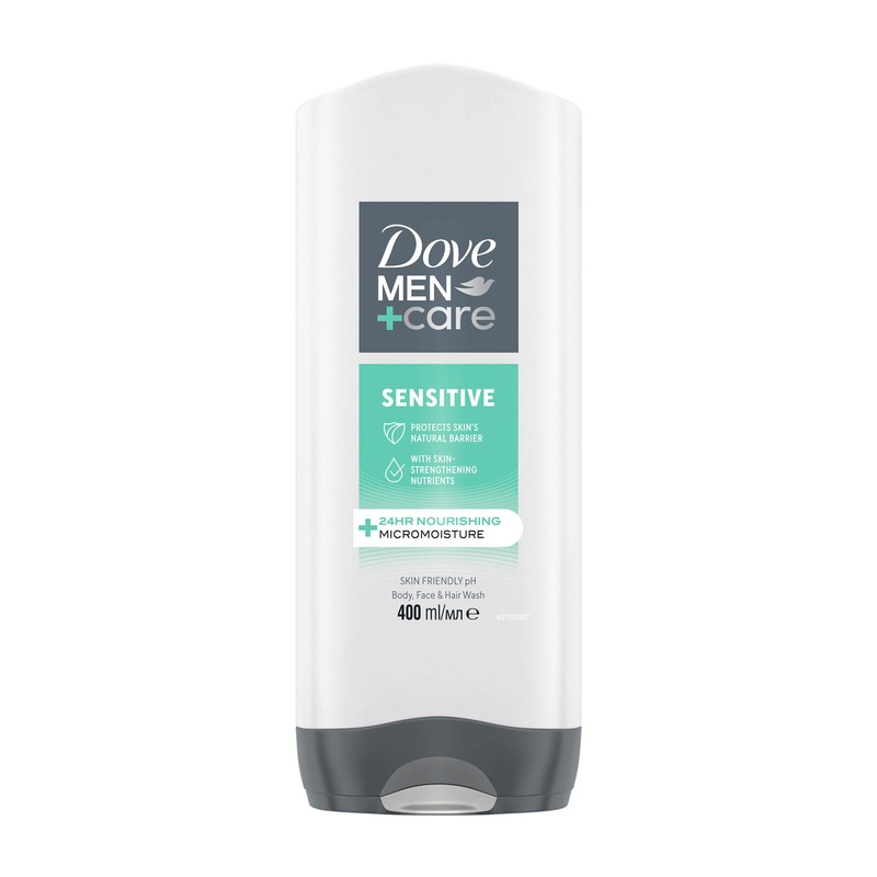 Dove Men+Care Sensitive body wash, 400 mL
