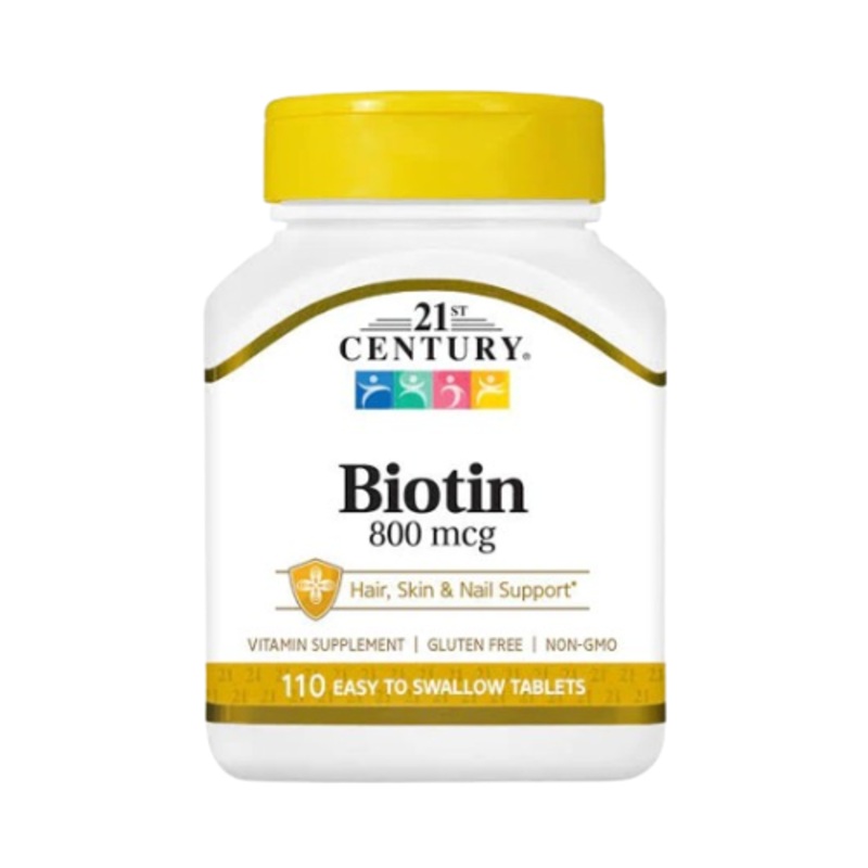 21st Century Biotin 800 mcg 110 Easy Swallow Tablets