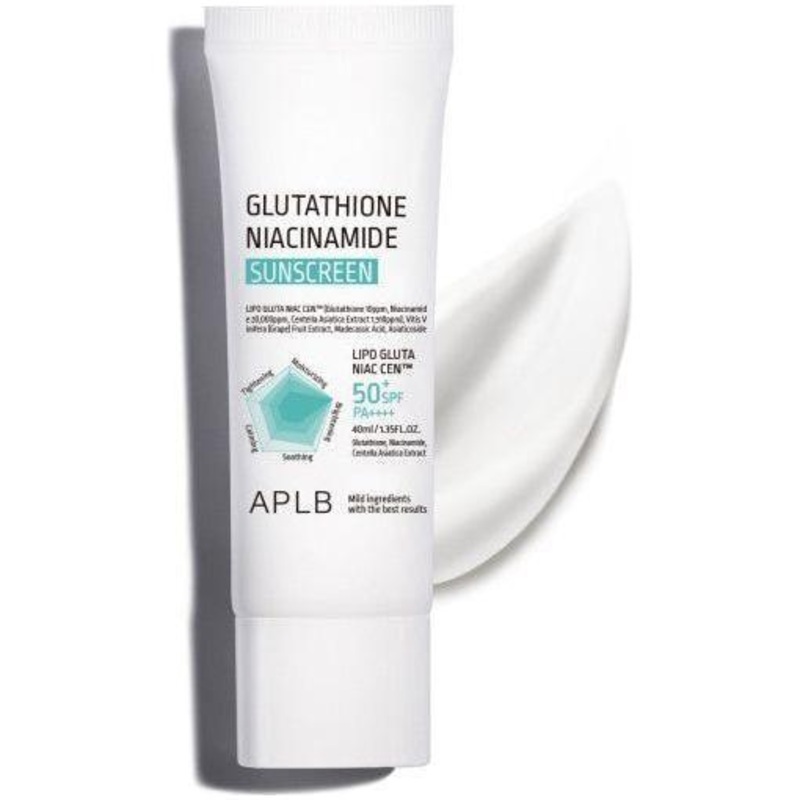APLB Glutathione Niacinamide Sunscreen  50ml | SPF50+ PA++++ Brightening & Hydrating UV Protection
