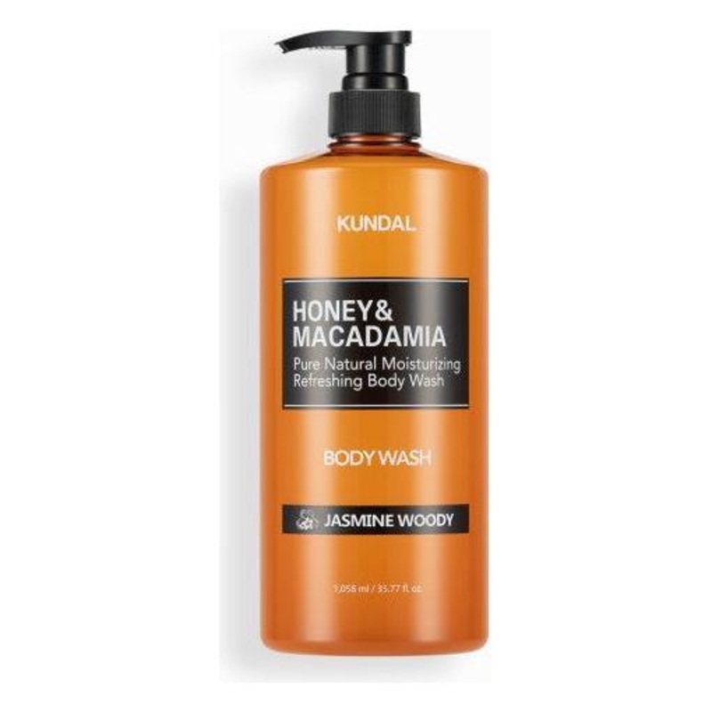 KUNDAL Honey & Macadamia Body Wash  1058ml | Jasmine Woody | Moisturising & Refreshing with a Luxurious Floral-Wood Scent