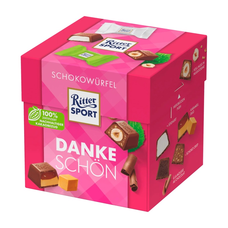Ritter Sport Thank You Milk Chocolate Bites, 176 g