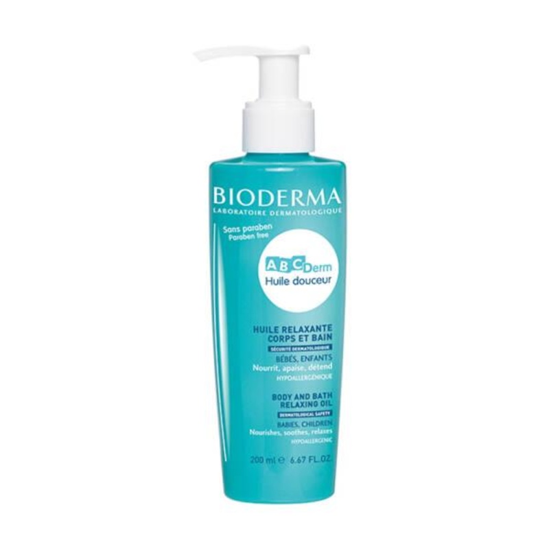 ABCDerm Relaxing Baby Massage Oil: Gentle, Hypoallergenic, & Paraben-Free – Soothe & Nourish Sensitive Skin (6.76 fl oz)