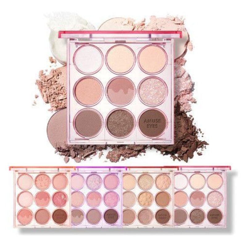 AMUSE Eye Color Palette – 5.4g (4 Colors) | Tailored Tone-Fit Eyeshadow 01 WARM BOKSOONGA