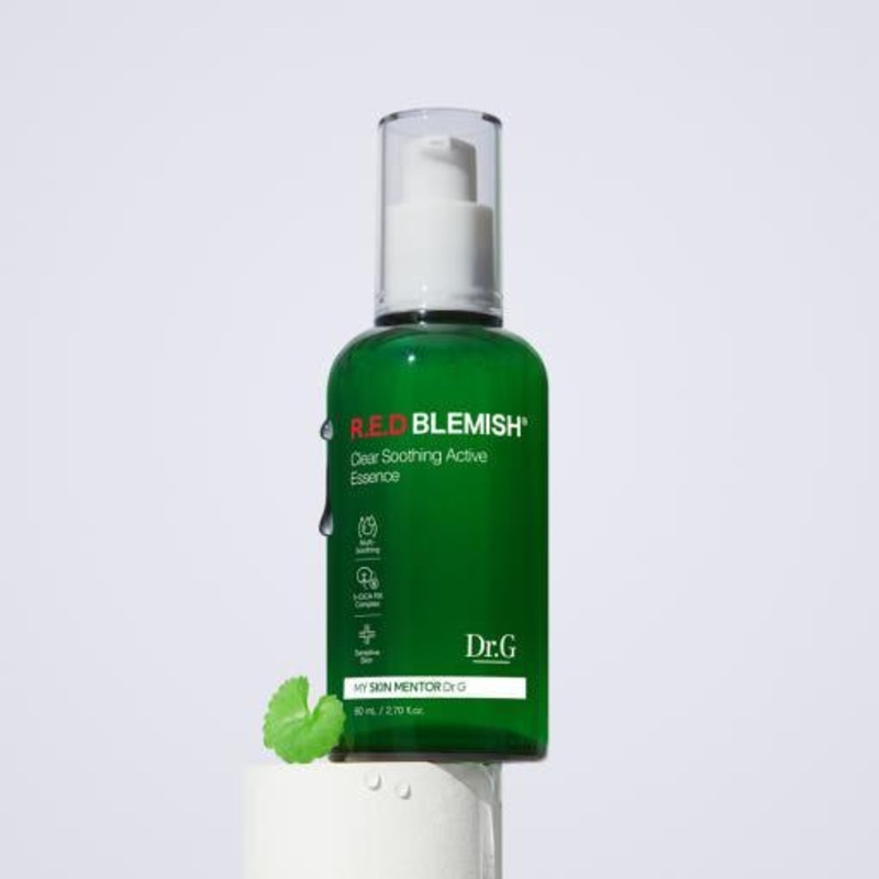 Dr.G RED BLEMISH Clear Soothing Active Essence  80ml | Balancing Essence for Acne-Prone & Sensitive Skin