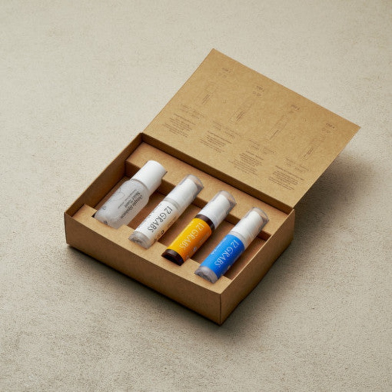 12GRABS Experience Set (4pcs)  2-Week Skincare Mini Kit | Hydrating, Brightening & Firming K-Beauty Routine
