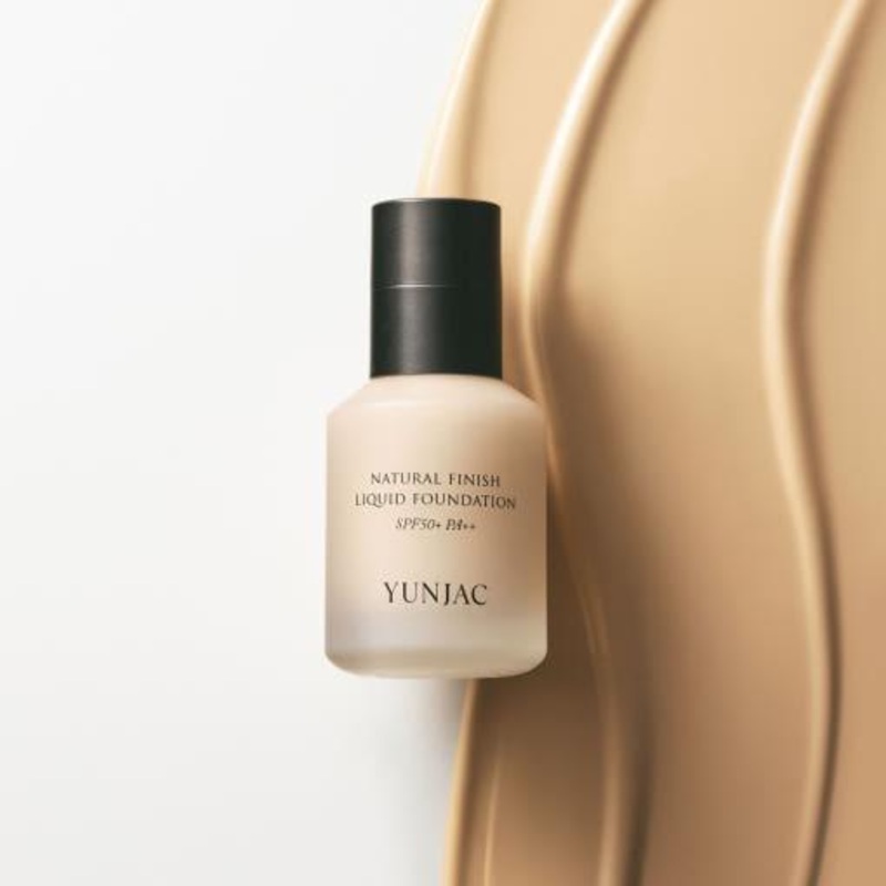 YUNJAC Natural Finish Liquid Foundation SPF50+ PA++ – 40ml | Hydrating & Radiant Coverage no 1