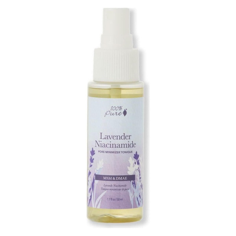 100% PURE Lavender Niacinamide Pore Minimizer Tonique  118ml | Pore-Tightening, Hydrating & Brightening Toner