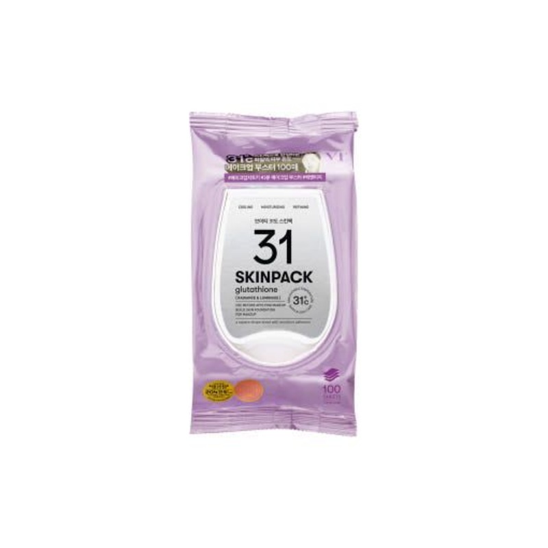 VT Luminous 31C Skin Pack  210g (100 Sheets) | Daily Cooling & Radiance Boost