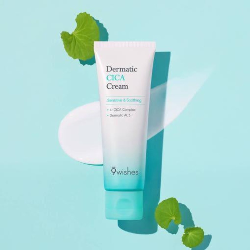 9wishes Dermatic CICA Cream  50ml | Soothing & Barrier-Strengthening Moisturizer