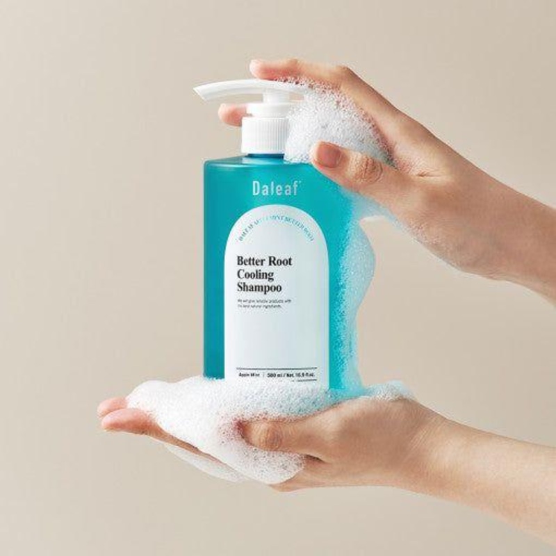 DALEAF Apple Mint Better Root Cooling Shampoo  500ml | Deep Cleansing & Instant Scalp Refresh