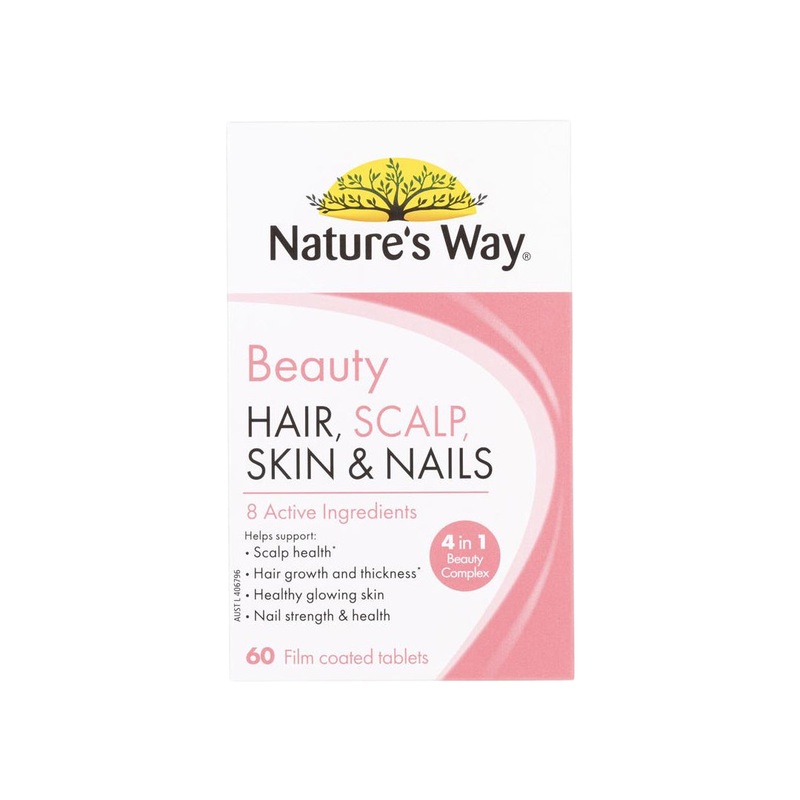 Nature’s Way Beauty Hair,Scalp,Skin & Nails 60 Film Coated Tablets