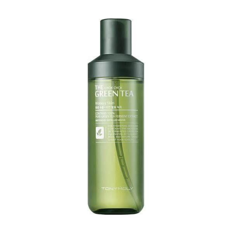 TONYMOLY The Chok Chok Green Tea Watery Skin  180ml | Hydrating & Soothing Toner with Fermented Green Tea