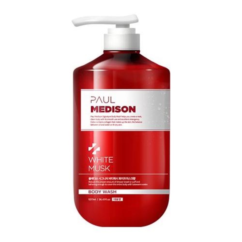 PAUL MEDISON Signature Body Wash  1077ml | White Musk | Gentle, Hydrating Cleanse with Long-Lasting Fragrance